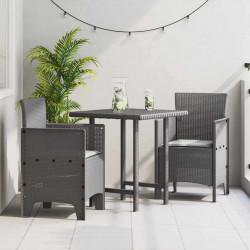 Krzesło Ogrodowe 2 pcs Jasnoszary 53 x 49 x 85 cm polipropylen