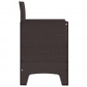 Krzesło Ogrodowe 4 pcs Brązowy 53 x 49 x 85 cm polipropylen