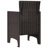 Krzesło Ogrodowe 4 pcs Brązowy 53 x 49 x 85 cm polipropylen