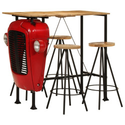 5-cz. zestaw mebli barowych, lite drewno mango