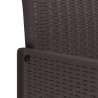 Krzesło Ogrodowe 4 pcs Brązowy 53 x 49 x 85 cm polipropylen
