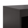 Szafka, czarna, 100,5x39x107 cm, stal