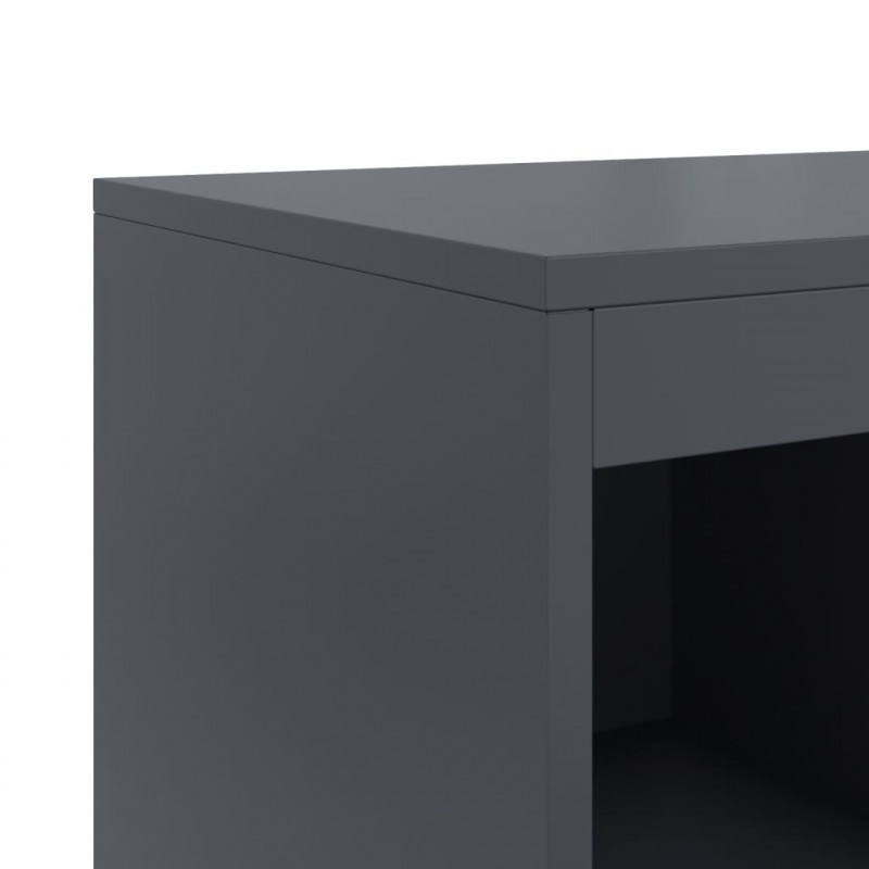 Szafka, antracytowa, 100,5x39x107 cm, stal