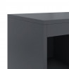 Szafka, antracytowa, 100,5x39x107 cm, stal