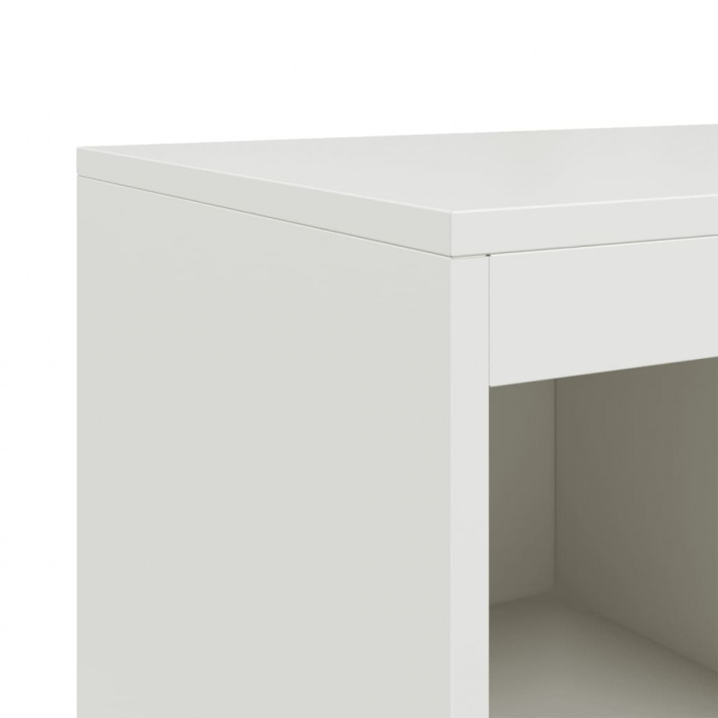 Szafka, biała, 100,5x39x107 cm, stal