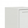 Szafka nocna, biała, 36x39x43,5 cm, stal