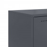 Szafka RTV, antracytowa, 68x39x43,5 cm, stal