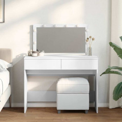 Toaletka z oświetleniem LED, biała, 100x40x120 cm