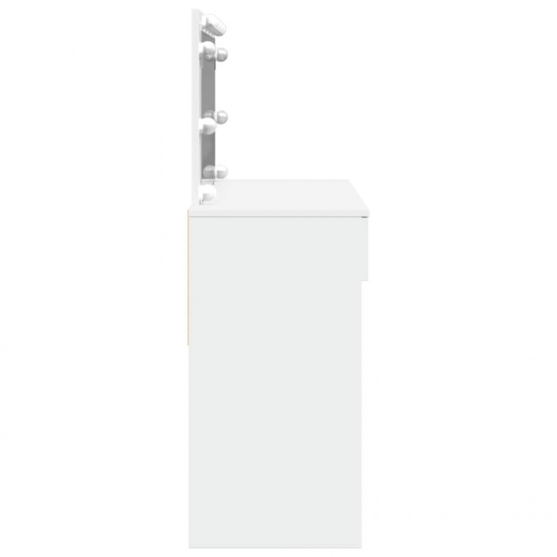 Toaletka z oświetleniem LED, biała, 100x40x120 cm