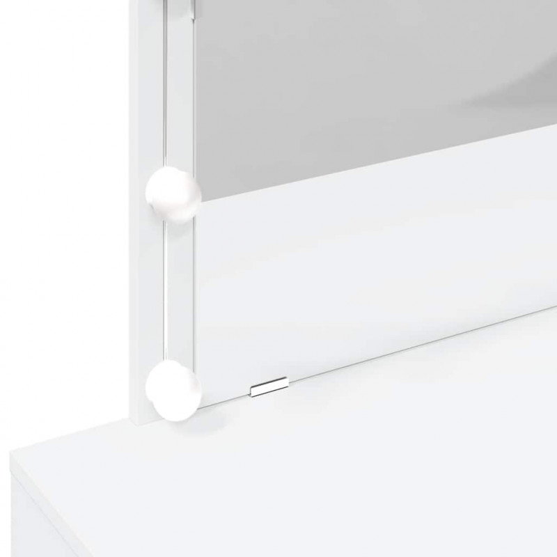 Toaletka z oświetleniem LED, biała, 100x40x120 cm