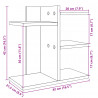 Organizer na biurko, czarny, 42x21,5x42 cm