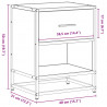 Szafka nocna, dąb sonoma, 40x31x50 cm, materiał drewnopochodny