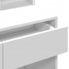 Toaletka z LED, biała, 80x41x144,5 cm