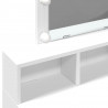 Toaletka z LED, biała, 80x41x144,5 cm