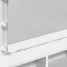 Toaletka z LED, biała, 80x41x134,5 cm