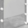Toaletka z oświetleniem LED, szarość betonu, 100x40x130 cm