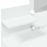 Toaletka z oświetleniem LED, biała, 100x40x130 cm