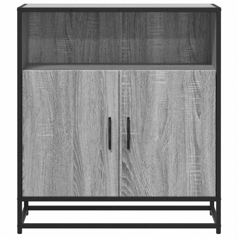 Komoda, szary dąb sonoma, 68x35x76 cm materiał drewnopochodny