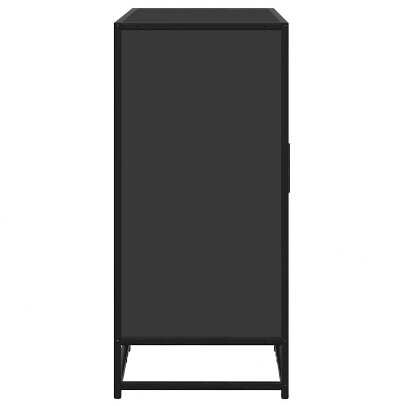 Szafka, czarna, 92x35x76 cm, materiał drewnopochodny