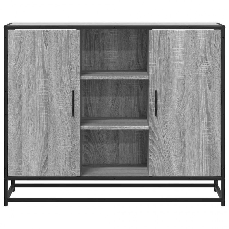 Szafka, szary dąb sonoma, 92x35x76 cm, materiał drewnopochodny