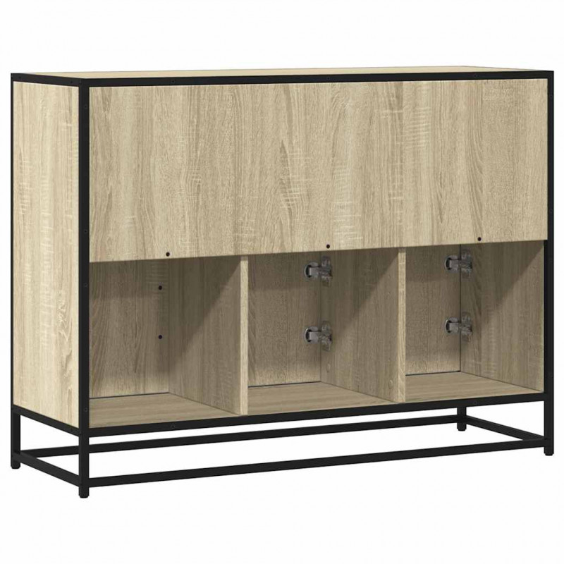 Komoda, dąb sonoma, 100x35x76 cm, materiał drewnopochodny