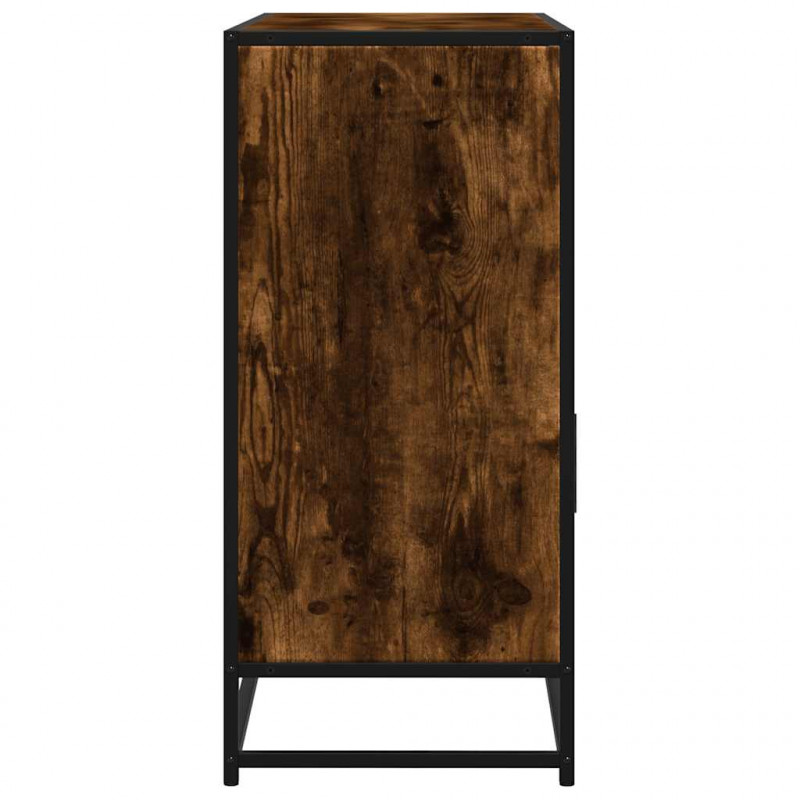 Komoda, przydymiony dąb, 100x35x76 cm, materiał drewnopochodny
