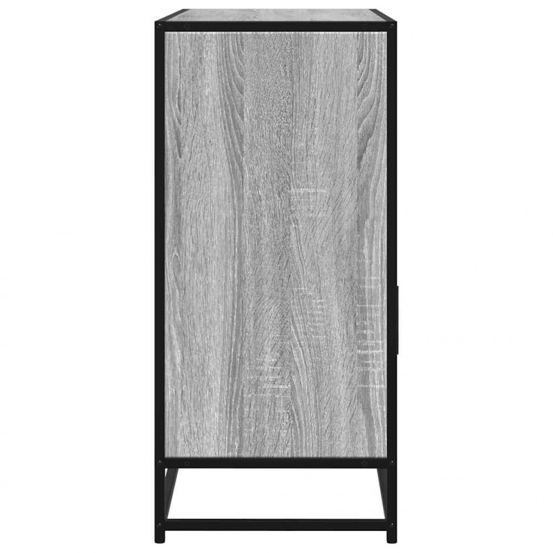 Komoda, szary dąb sonoma, 100x35x76 cm, materiał drewnopochodny