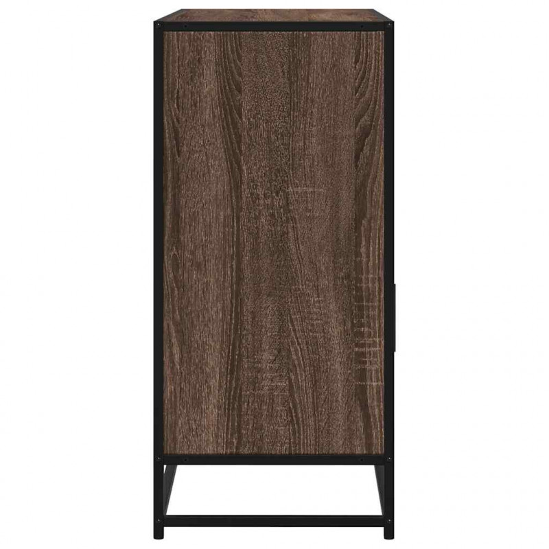 Komoda, brązowy dąb, 100x35x76 cm, materiał drewnopochodny