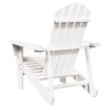 Krzesło adirondack, białe, 69x85x90,5 cm, lite drewno jodłowe