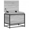 Skrzynia z pokrywą, szary dąb sonoma, 60x40x51,5 cm