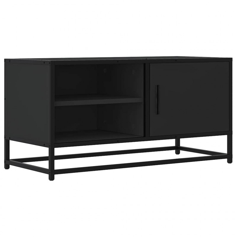 Szafka pod telewizor, czarna, 80x34,5x40 cm