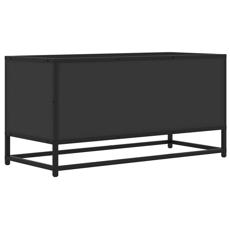 Szafka pod telewizor, czarna, 80x34,5x40 cm