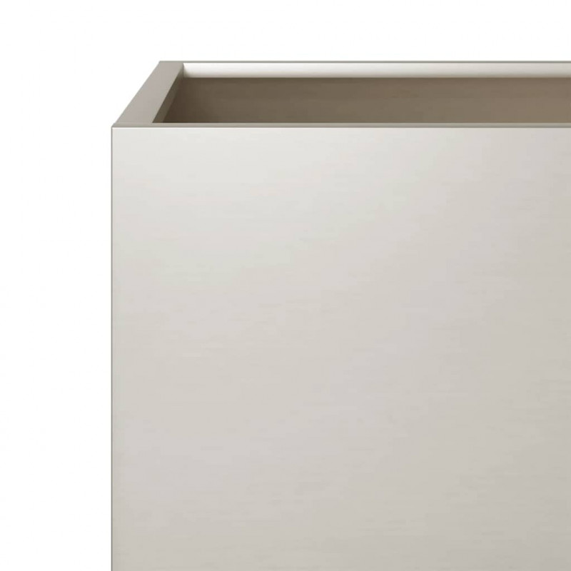 Donice ogrodowe, 2 szt., 30x30x30 cm, stal kortenowska