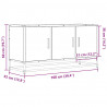Szafka pod TV, czarna, 100x35x50 cm
