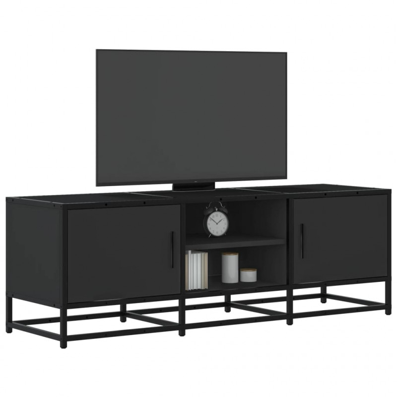Szafka pod TV, czarna, 120x35x41 cm