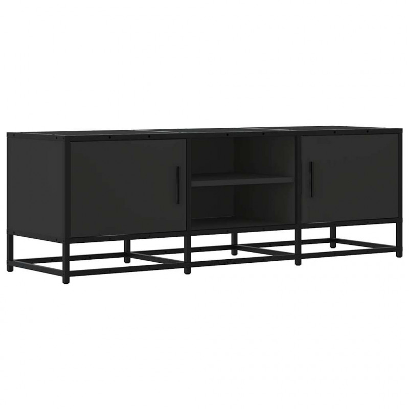 Szafka pod TV, czarna, 120x35x41 cm