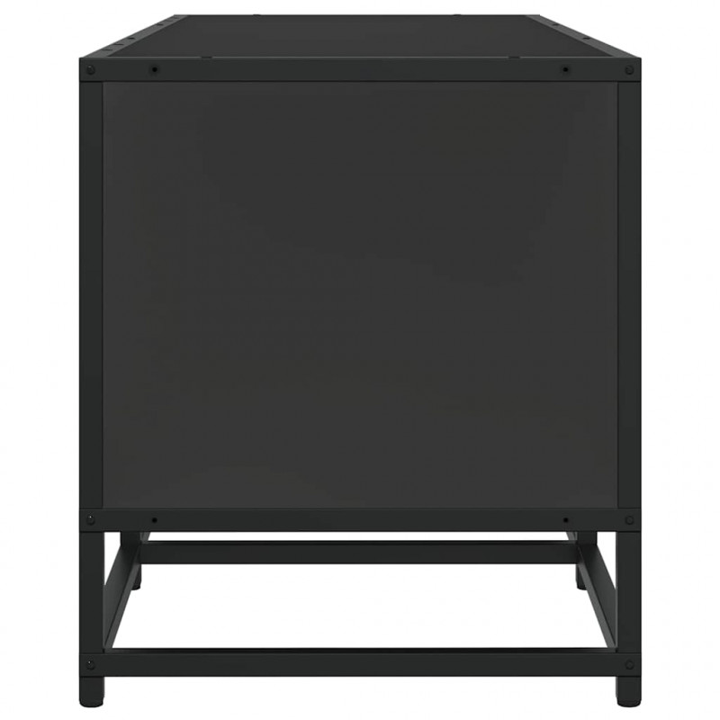 Szafka pod TV, czarna, 120x35x41 cm