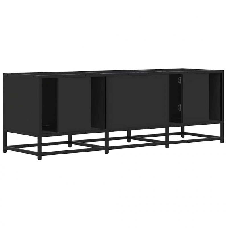Szafka pod TV, czarna, 120x35x41 cm