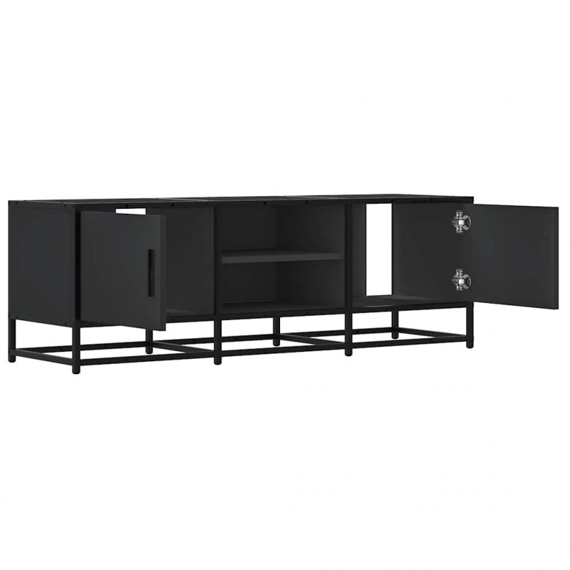 Szafka pod TV, czarna, 120x35x41 cm