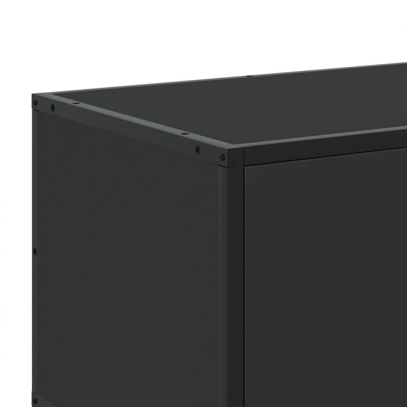 Szafka pod TV, czarna, 120x35x41 cm