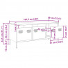 Szafka RTV, antracyt, 101,5x39x43,5 cm, stal walcowana na zimno