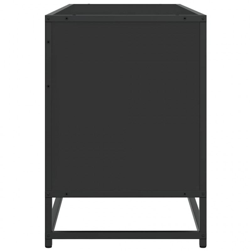 Szafka pod TV, czarna, 150x35x41 cm