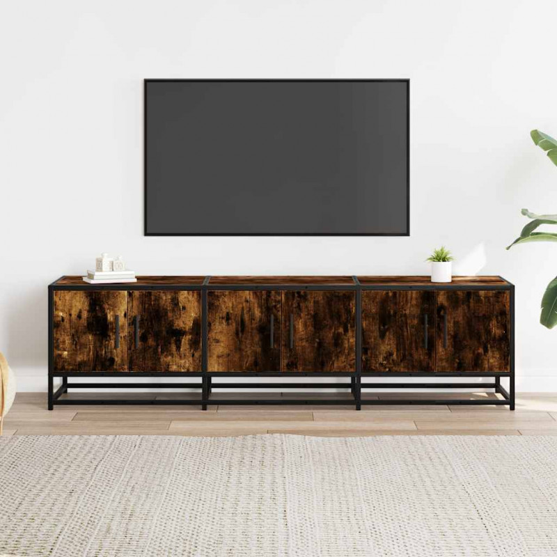 Szafka pod telewizor, przydymiony dąb, 150x35x41 cm