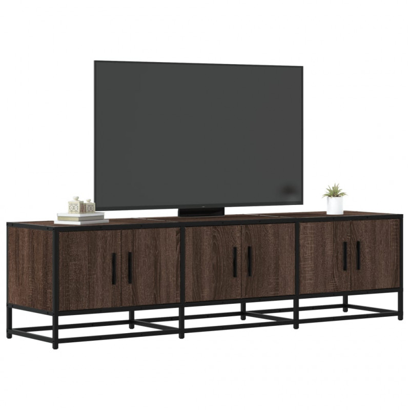 Szafka pod telewizor, brązowy dąb, 150x35x41 cm