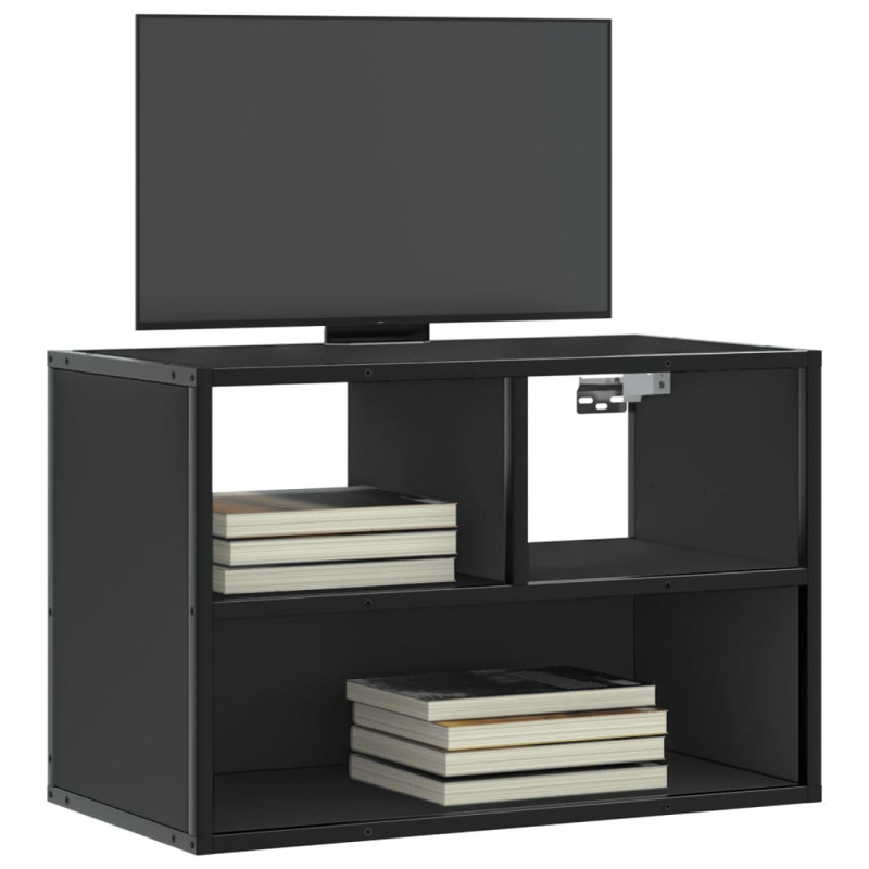 Szafka pod telewizor, czarna, 60x31x39,5 cm