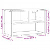 Szafka pod telewizor, czarna, 60x31x39,5 cm