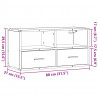 Szafka pod telewizor, dąb sonoma, 80x31x39,5 cm