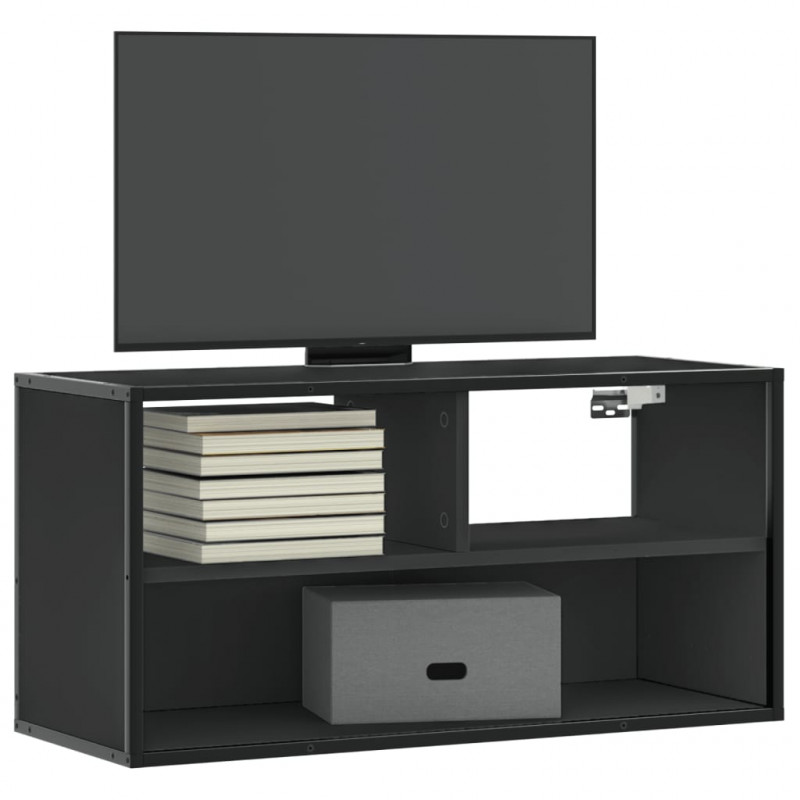 Szafka pod telewizor, czarna, 80x31x39,5 cm