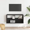 Szafka pod telewizor, czarna, 80x31x39,5 cm