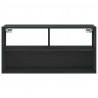 Szafka pod telewizor, czarna, 80x31x39,5 cm